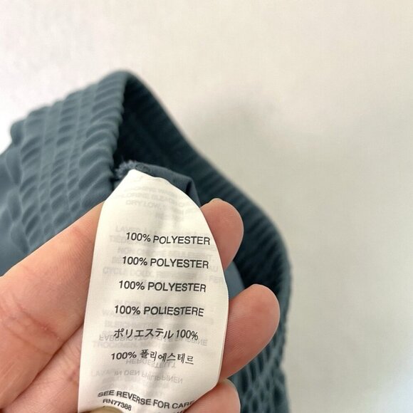 J Crew Pull-On Crepe Trouser Pant Tulip Hem Preppy Classic Teal Blue size 8 - Picture 7 of 7